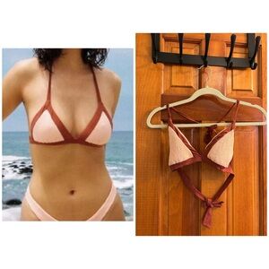 PILYQ Tri Mix Bikini Top - L